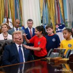 Trump falls asleep at Physical Fitness appearance