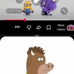 Zaza reaction to minion and purple minion GIF Template