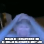 Monkey Meme | ohioans after discovering that cleverland is actually cleverlyland | image tagged in gifs,funny memes | made w/ Imgflip video-to-gif maker