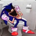 Sonic.EXE taking a shit