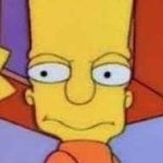 Bart's Scared Front Face meme