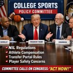 Trump’s college sports committee