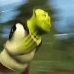 Running shrek GIF Template