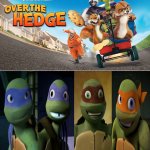 2012 tmnt Loves Over The Hedge | image tagged in who loves over the hedge,deviantart,teenage mutant ninja turtles,over the hedge,tmnt | made w/ Imgflip meme maker