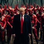Trump and his spiritual advisors. The devil. Hell.