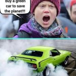 Grumpy Greta says buy a green car