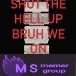 shut the hell up bruh we on msmgsite