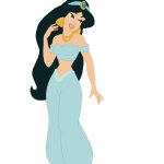 Princess Jasmine in her Hair Down