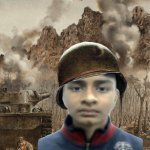 abhikiwar | image tagged in thousand yard stare no soldier | made w/ Imgflip meme maker