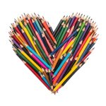Pencil Heart template