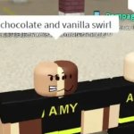 Chocolate with Vanilla swirl meme