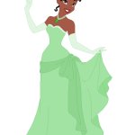 Princess Tiana Wears a Different Green Dress