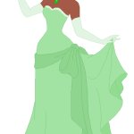 Princess Tiana Wears a Different Green Dress