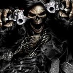 Skeleton with Guns