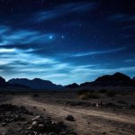 Cold desert night