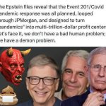 Epstein Files Scamdemic meme