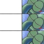 Squidward sleeping 4x