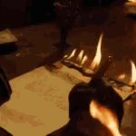 Fire pen GIF Template