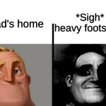 Best if you just stay in your room and keep quiet for the rest of the day | Dad's home; *Sigh* heavy footsteps | image tagged in teacher's copy,childhood,dad | made w/ Imgflip meme maker
