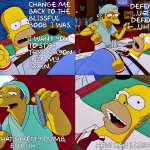 homer crayon 4 panel