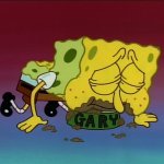 SpongeBob eating from bowl