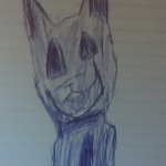 creepy cat drawing meme