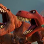 dino shouting