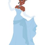 Princess Tiana in her Blue Dress