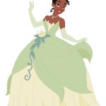 Tiana Wearing her Ballgown