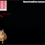 MemesFromATeen announcement template