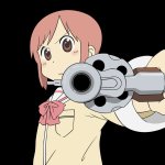 Anime Girl Pointing a Gun