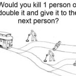 Recursive trolley problem