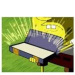 SpongeBob with a box template
