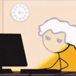 PC Master Race At Computer GIF Template