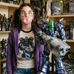 A nerd girl who loves Gun Metal and bubble gum