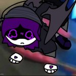 poor uzi :[ meme