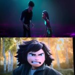 Mabel Tanaka reacts to breakup ? | image tagged in who reacts to breakup,deviantart,hoppers,kpop demon hunters,pixar,sony pictures animation | made w/ Imgflip meme maker