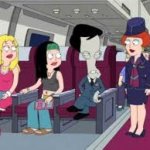 Roger on Plane American Dad