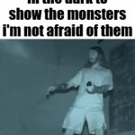 emote | 8-year-old me hitting an emote in the dark to show the monsters i'm not afraid of them | image tagged in gifs,memes,funny,true,moist critikal,emote | made w/ Imgflip video-to-gif maker