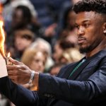 jimmy butler burns the paper