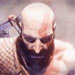 Kratos smirking