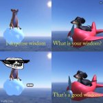 (Clever Title) | ... ... | image tagged in dog of wisdom,lol so funny | made w/ Imgflip meme maker