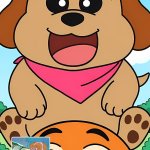 Dog and fish