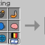 Culture Shock v1.0 | 🤳🏼; 🏡; 💣; 🇱🇺
(🇮🇹); 🗣️; 🧠; 🎮; 🌐; 🇧🇪
(🇮🇱); 📸 | image tagged in crafting with minecraft | made w/ Imgflip meme maker