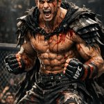 Guts from Berserk as a mixed martial artist in UFC