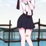 anime girl dance GIF Template