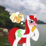 L Money likes Applejack's big juicy apple