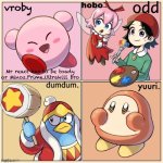 Sy of bau | Mr react has to be toady or Minos.Prime.Ultrakill bro | image tagged in kirby msmg shared temp | made w/ Imgflip meme maker