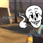 underswap papyrus says "no"