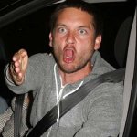 Tobey Maguire upset car